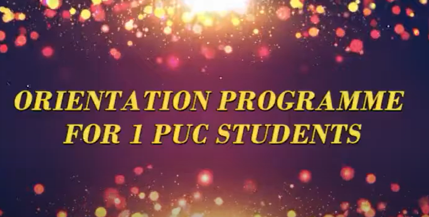 Orientation Program for I PU Students 2021-22.